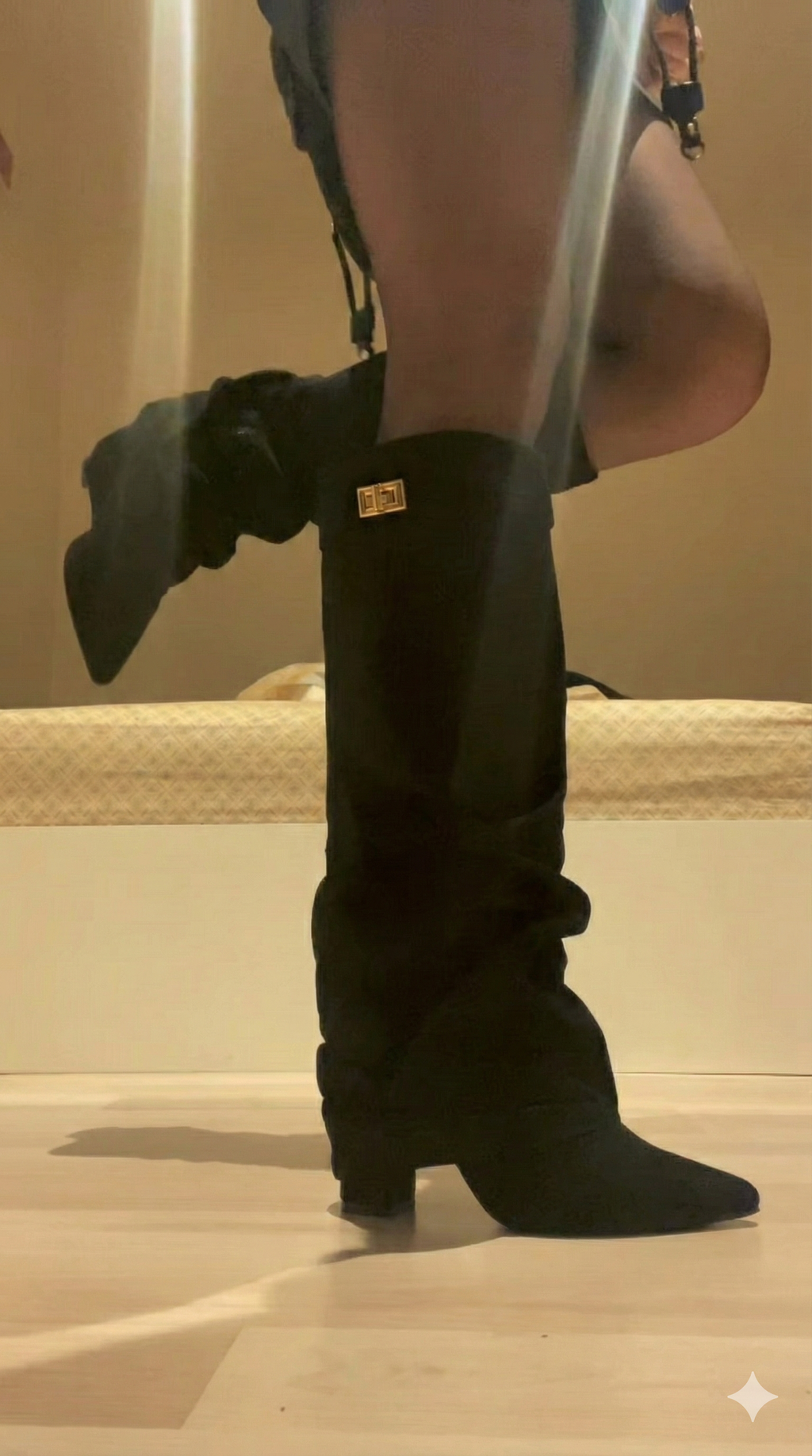 The "Uptown" Slouchy Lock Boots