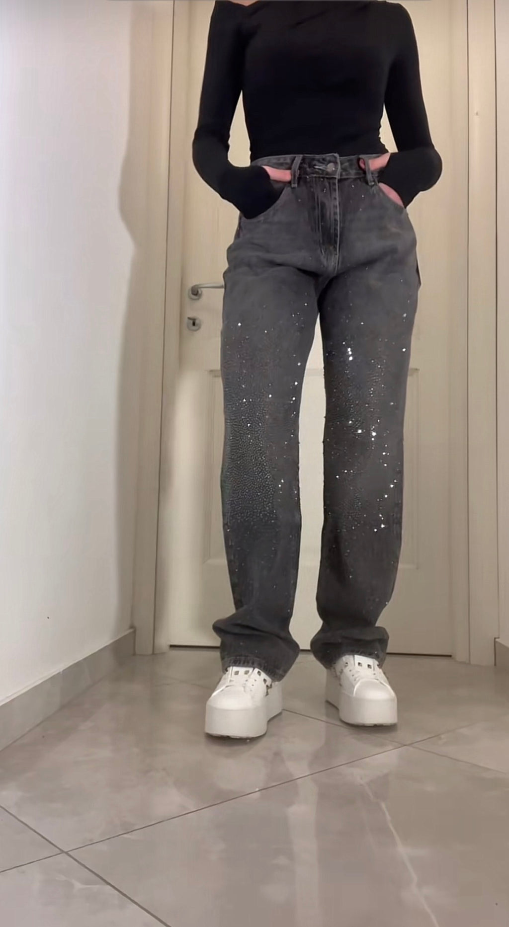 The "Party Starter" Crystal Denim