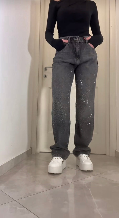 The "Party Starter" Crystal Denim