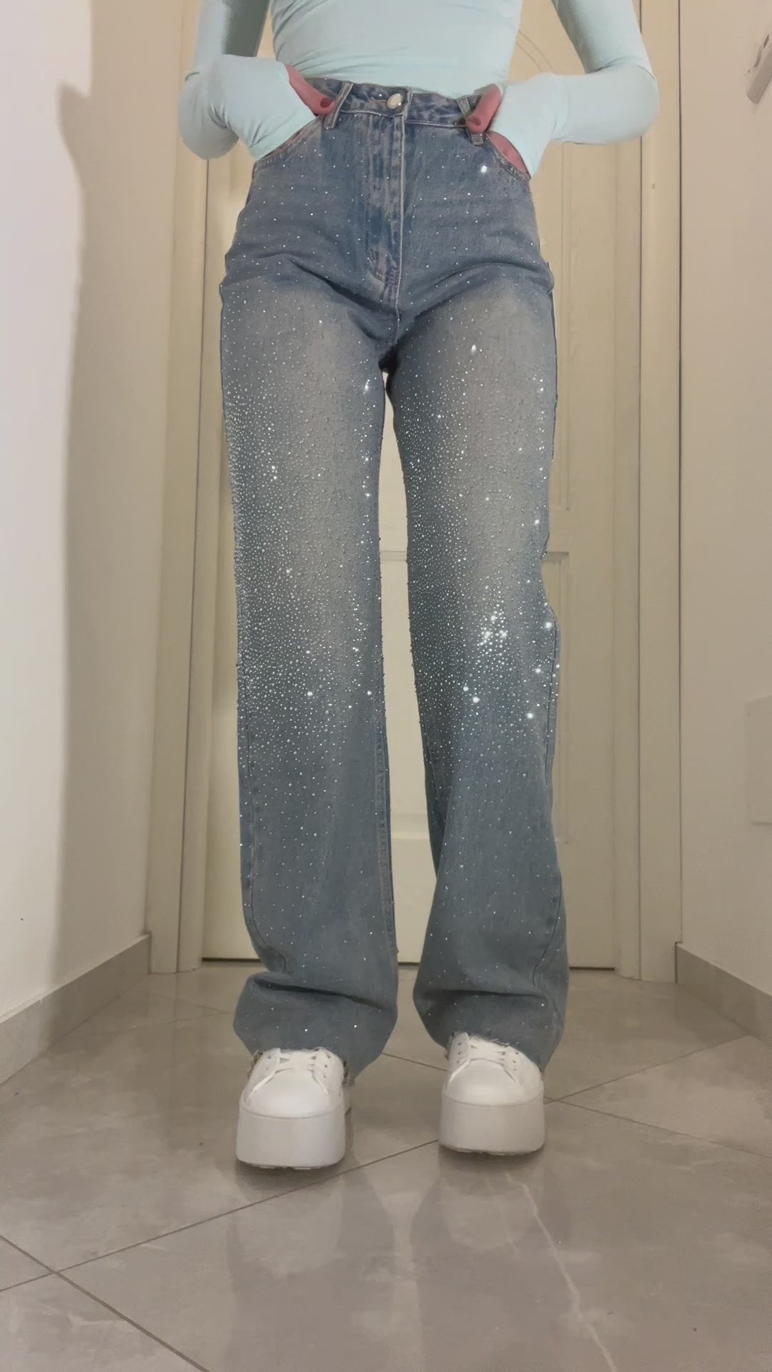 The "Party Starter" Crystal Denim