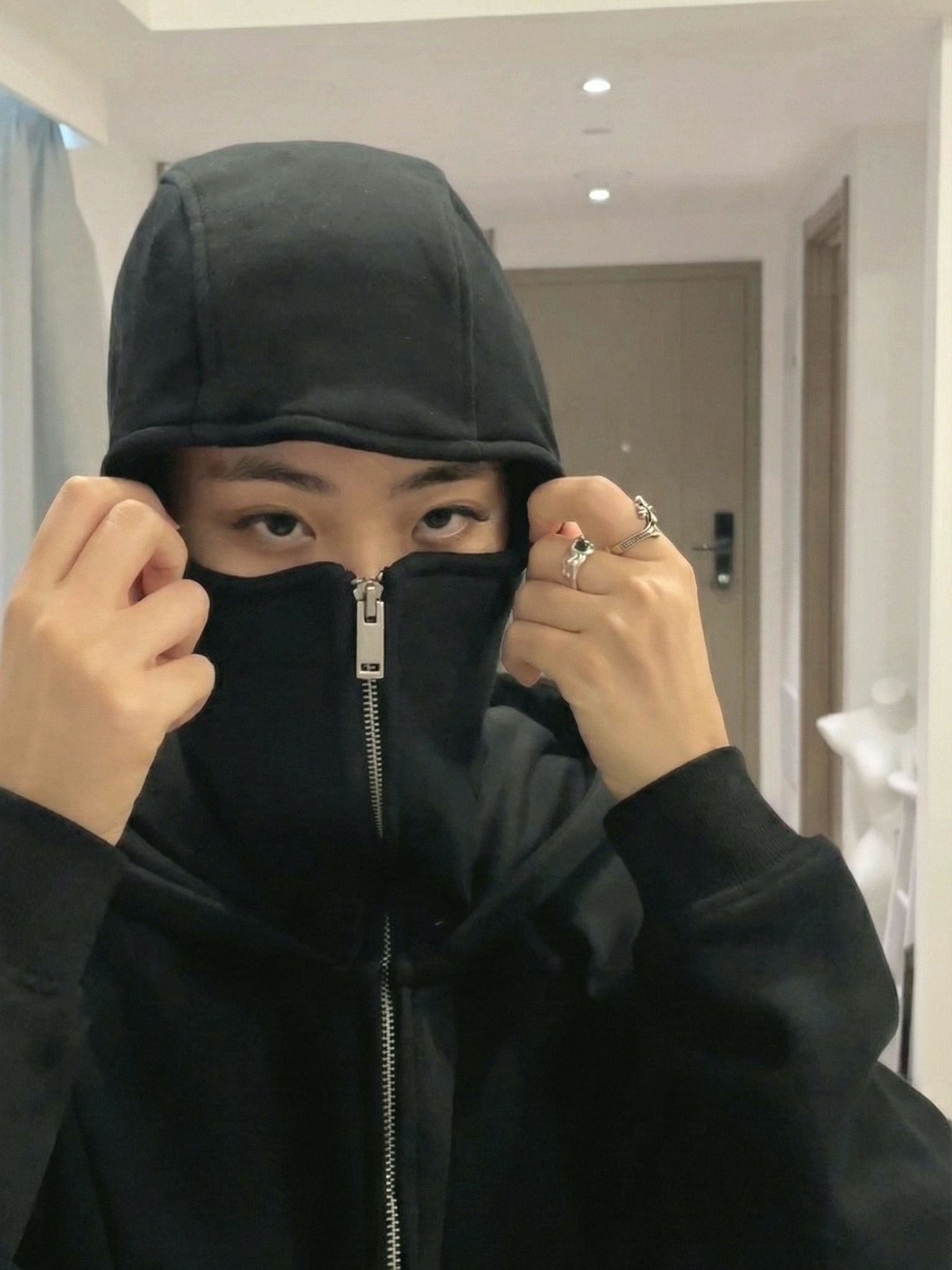 The "Anti - Social" Full Zip Hoodie - AriaHaus